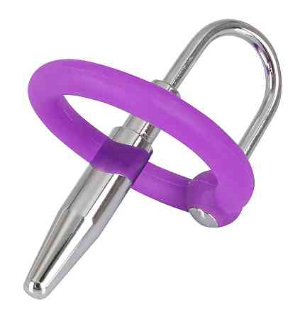Стимулятор уретры - Penis Plug + Silicone Glans Ring Dilator Sex Aura Киев