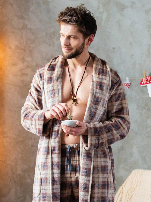 Халат чоловічий Key MGL 402 B24 M/L Київ - фото 4