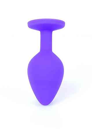 Анальна пробка - Jewellery Silicone Purple Plug M Red Sex Aura Київ