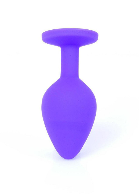 Анальна пробка - Jewellery Silicone Purple Plug M Red Sex Aura Київ - фото 6