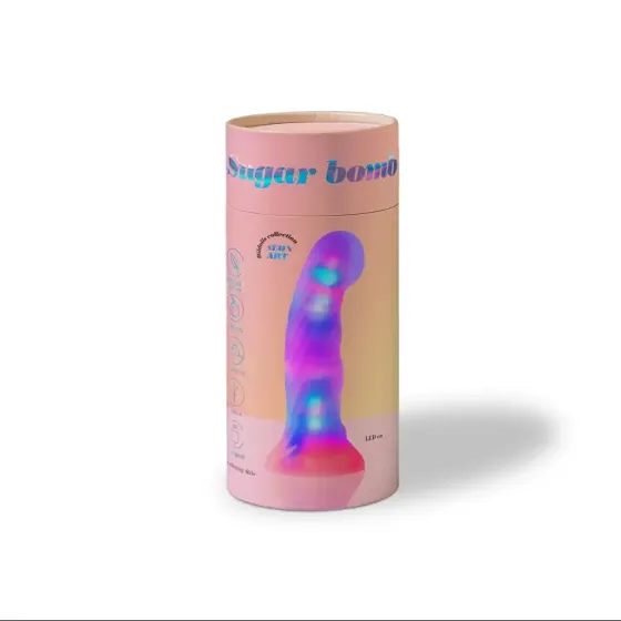 Светящийся дилдо Love To Love - SUGAR BOMB, 39 режимов подсветки, гнется, перезаряжаемый Львов