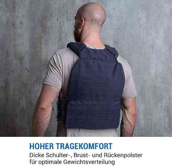 Жилет обважнений Capital Sports Battlevest 2.0 2 x 2,6 кг + 2 x 4 кг - чорний Німеччина Рівне