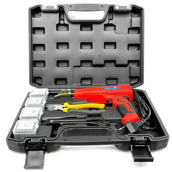 Паяльник для ремонту пластика та бамперів + комплект для пайки LEX LXPBW100-B,Набір для ремонту та паяння пластика 100В Львів