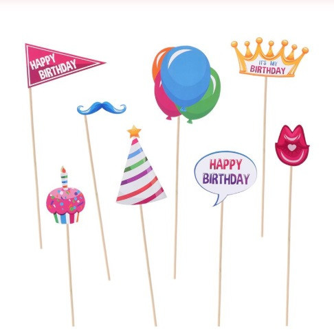 Фотобутафория для фото для праздника 22 детали разноцветный Киев - изображение 3