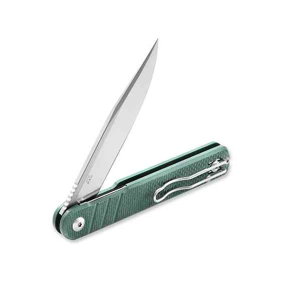 Ніж складаний туристичний Ganzo G772-GB (8.9 см) 8CR14 / G10 зелений Київ