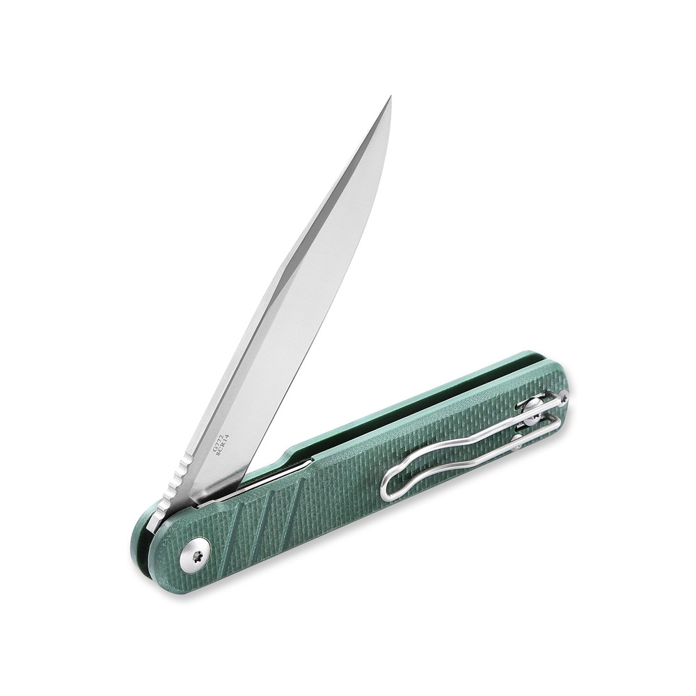 Ніж складаний туристичний Ganzo G772-GB (8.9 см) 8CR14 / G10 зелений Київ - фото 2