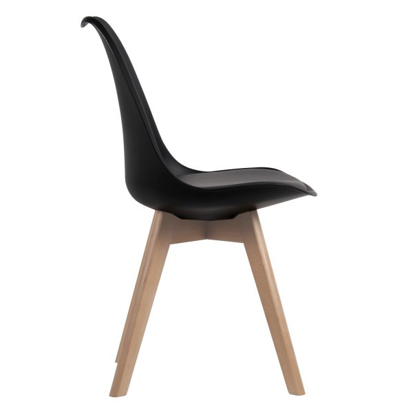 Стілець Тор м'який обідній чорний Дніпро - фото 3