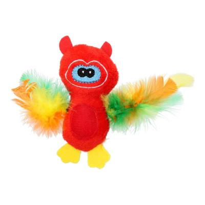 Игрушка для кошек Hippie Pet Сова червона 10 см (HIPCT2304032R) Винница - изображение 1