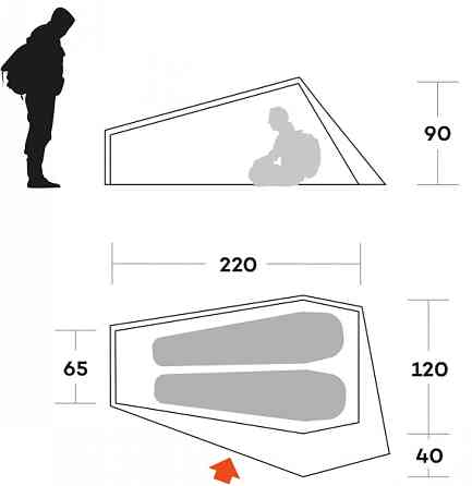 Намет двомісний Ferrino Piuma 2 Blue (9121500B) Київ