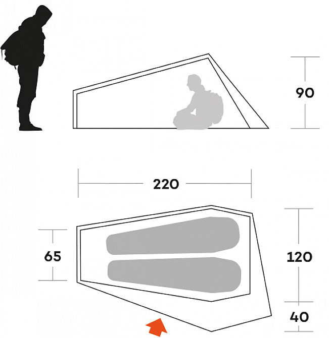 Палатка двухместная Ferrino Piuma 2 Blue (9121500B) Киев - изображение 5