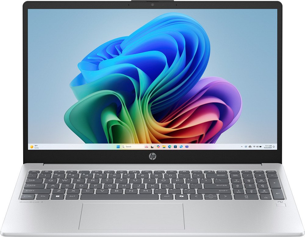 HP Omnibook 3 15-fn0012ua 15.6" FHD IPS,300n/Ryzen AI 7-350(5.0)/16Gb/SSD512Gb/Rad/Win11H/Сріблястий Винница - изображение 1