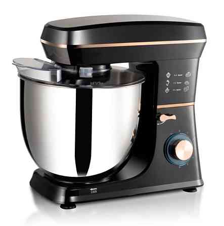 Міксер-тестомес планетарний Domotec R 6673 12 л, чорний Винница