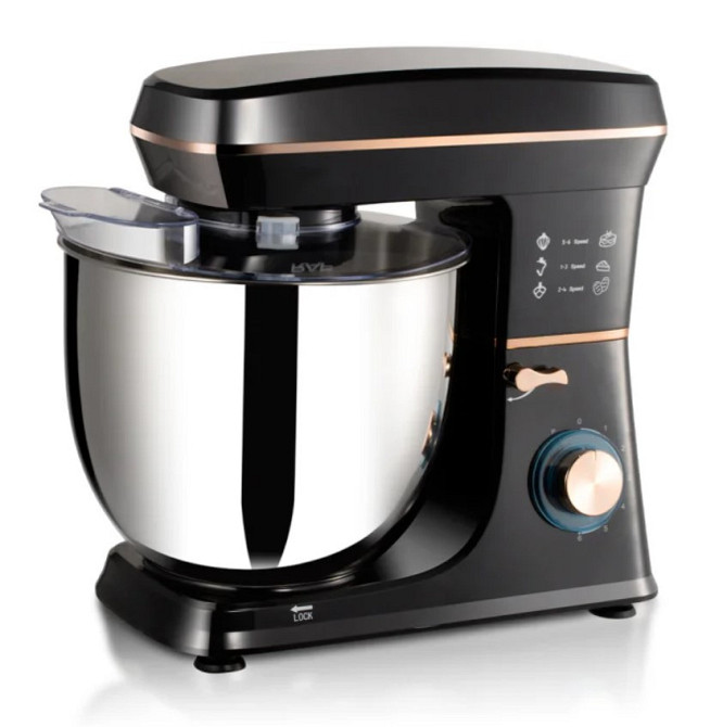 Міксер-тестомес планетарний Domotec R 6673 12 л, чорний Вінниця - фото 3