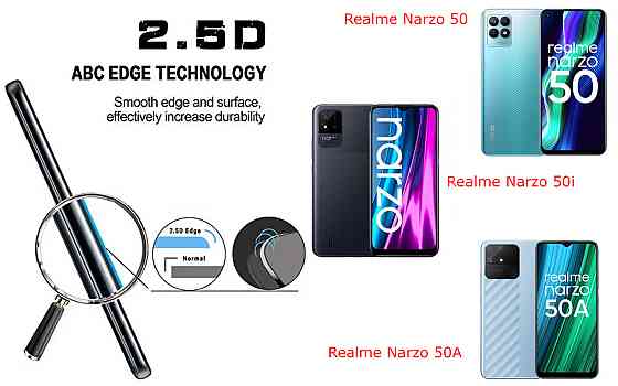Захисне скло ArmorGlass для Realme Narzo 50, Narzo 50i, Narzo 50A – стійке до подряпин та ударів Київ