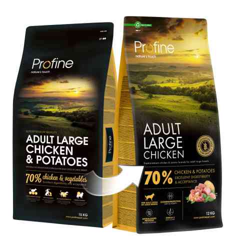 Корм сухой Profine Large Chicken and Potatoes для взрослых собак больших пород, с курицей и картофелем, 12 кг Киев