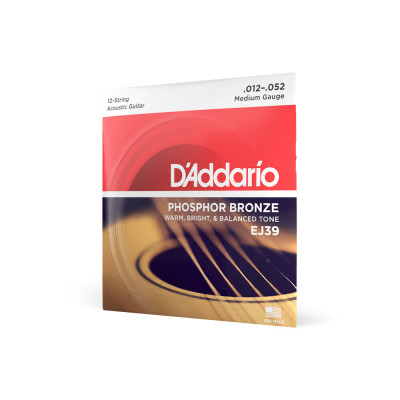 Струны для гитары D'Addario Phosphor Bronze Medium 12-String (12-52) (EJ39) Винница - изображение 2