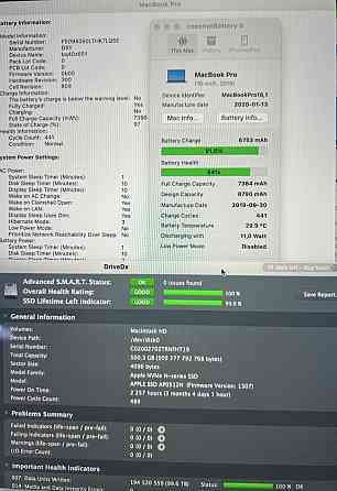 Ноутбук MacBook Pro 16" (2019) A2141 / i7 6-Core / RAM16GB/ SSD512Gb. 4Gb. Київ