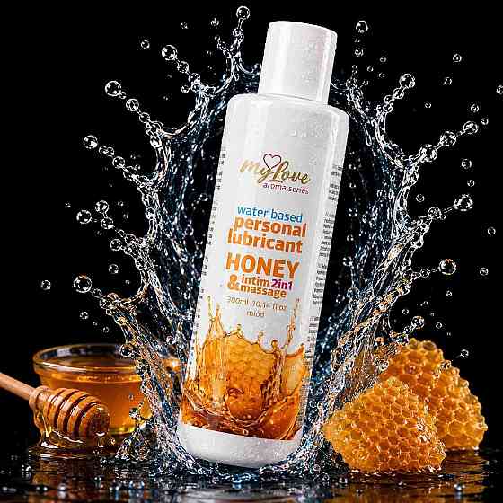 2в1 лубрикант та масажний гель - MyLove Aroma Series Intim&Massage Honey, 300 мл Sex Aura Київ