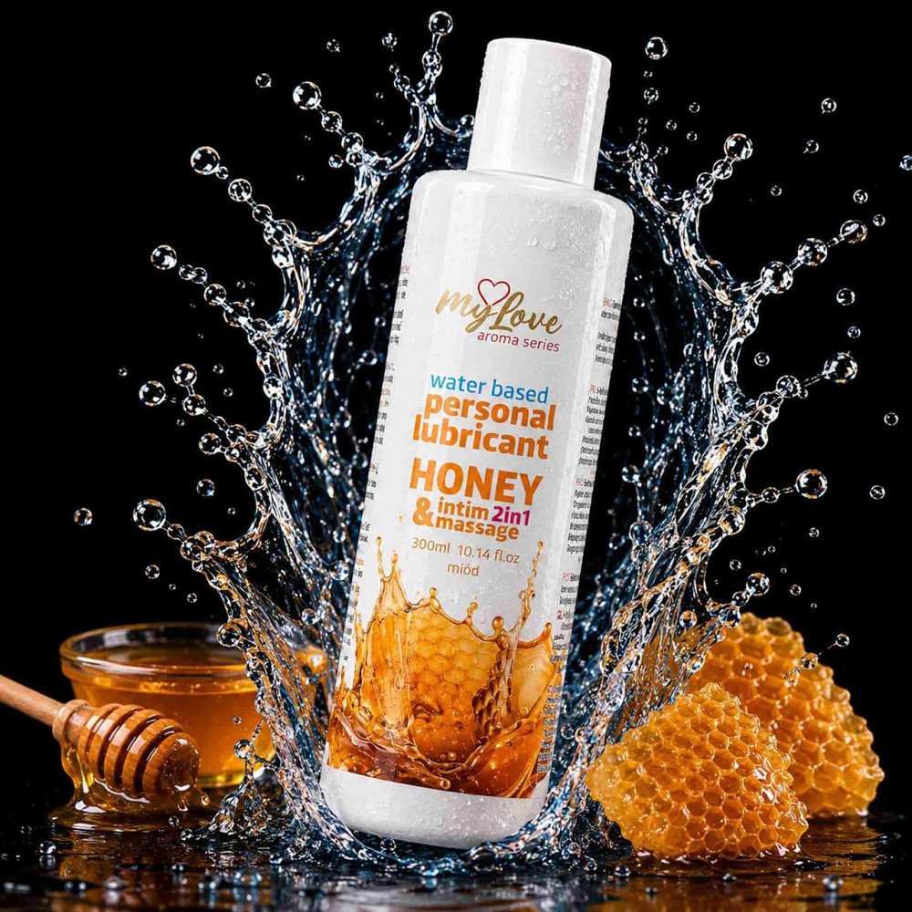 2в1 лубрикант та масажний гель - MyLove Aroma Series Intim&Massage Honey, 300 мл Sex Aura Київ - фото 2