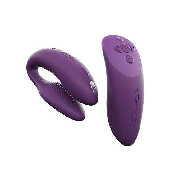 Смарт-вибратор для пар We-Vibe Chorus Purple, сенсорное управление вибрациями сжатием пульта Sex Aura Киев
