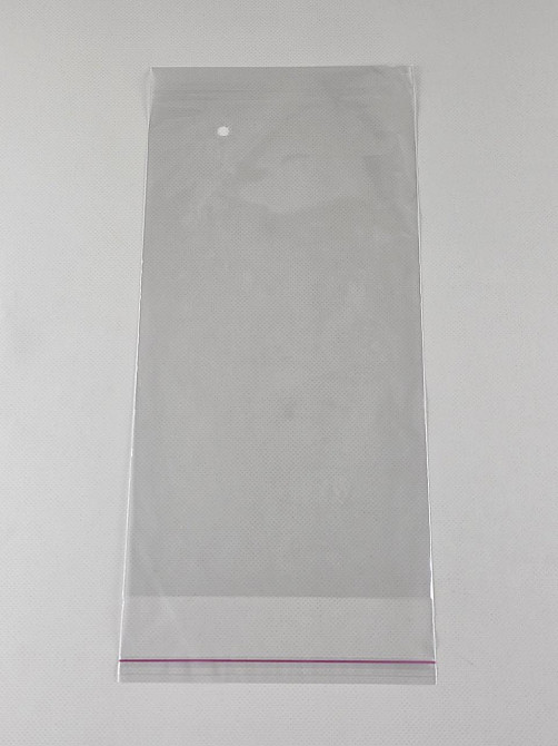 Пакет с отверстием для выхода воздуха прозрачный полипропиленовый + скотч  15*30+4\25мк +скотч (1000 шт) Харьков - изображение 1