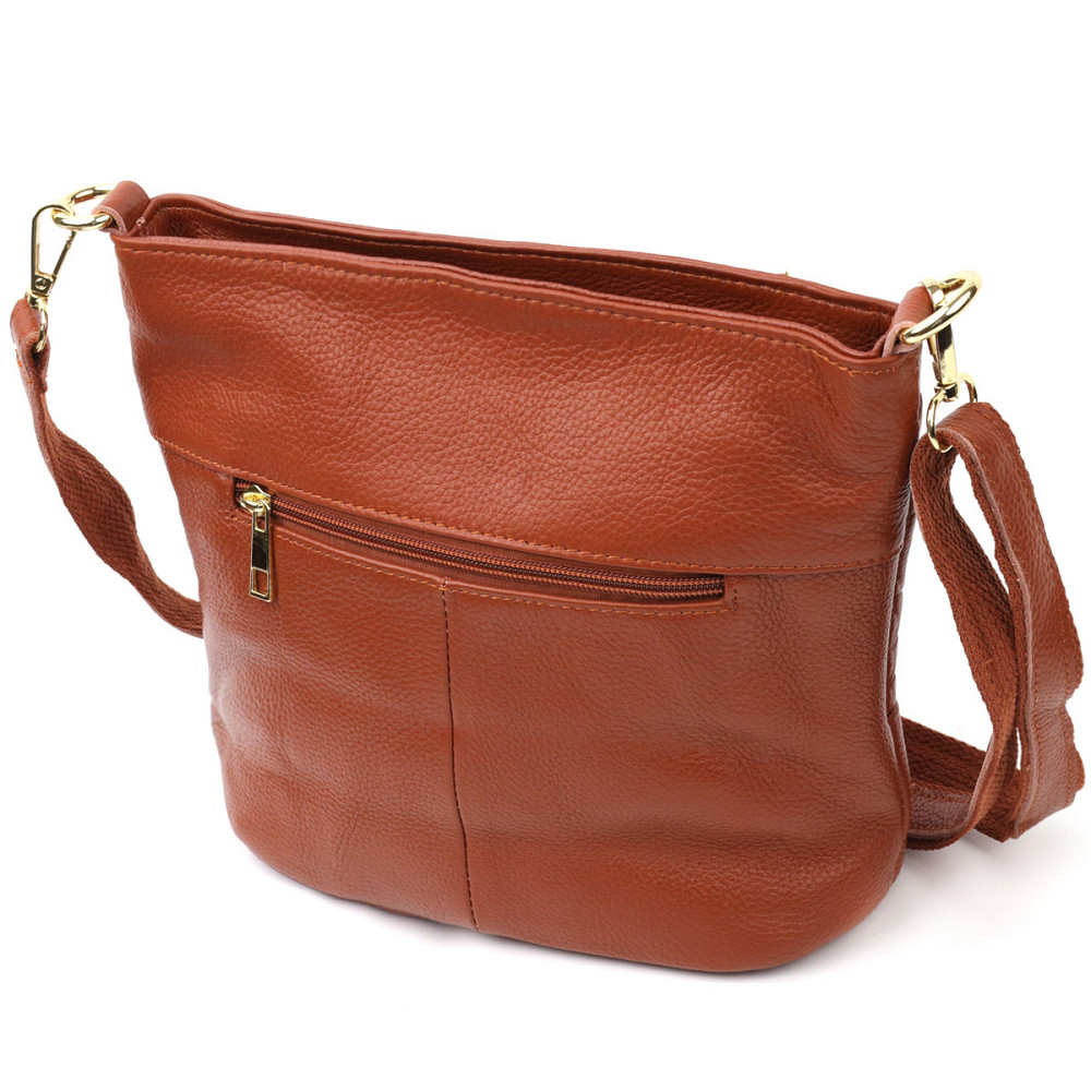 Ніжна жіноча сумка Vintage sale_15003 шкіряна Коричневий Київ - фото 2