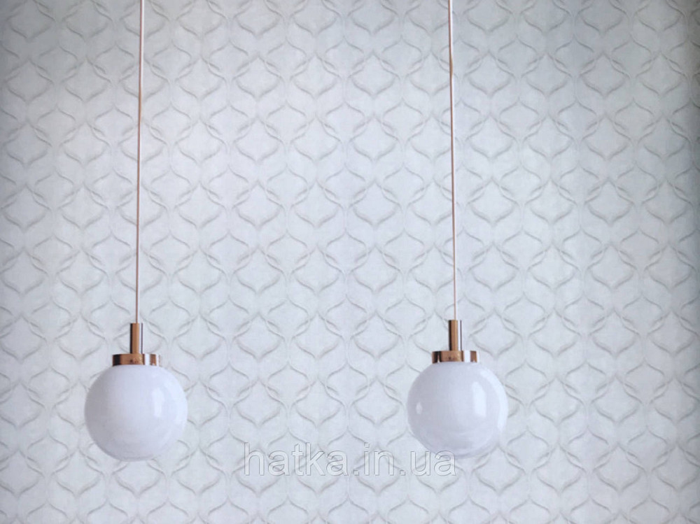 Шпалери вінілові на флізелін Zambaiti C88109 ABITAT стрічки білі з відблиском Київ - фото 3