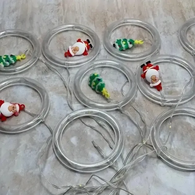 Гирлянда штора “Круги и шары” 3м теплый белый свет Коломыя - изображение 3