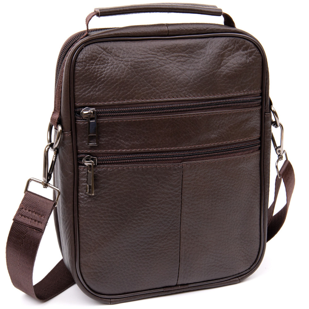 Мессенджер чоловічий вертикальний Vintage 20436 Коричневий Київ - фото 8