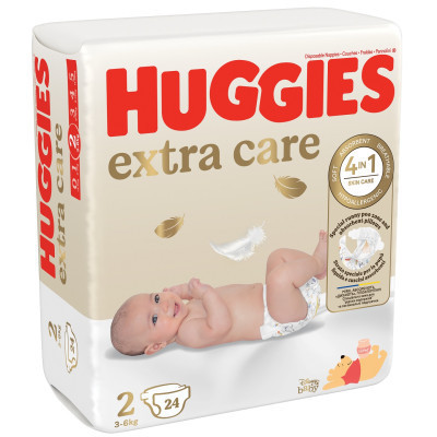 Подгузники Huggies Extra Care Size Размер 2 (3-6 кг) 24 шт (5029053550275) Винница - изображение 8