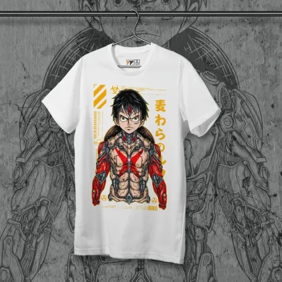 Футболка чоловіча з  принтом Ван Пис Кібер Луффі W Розмір 48 Anime0047 Дніпро