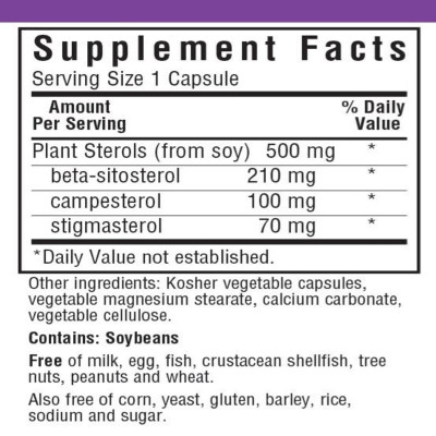 Трави Bluebonnet Nutrition Рослинні стерини 500мг, 60 вегетаріанських капсул (BLB1177) Вінниця - фото 2