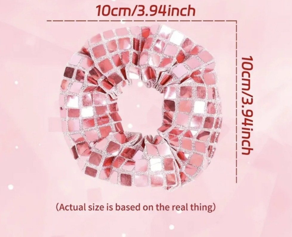 Гумка для волосся срібляста Рожевий Смела - изображение 2