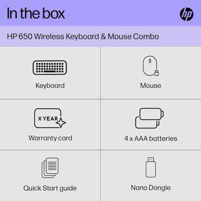 Комплект HP 650 Wireless UA Black (4R013AA) Вінниця