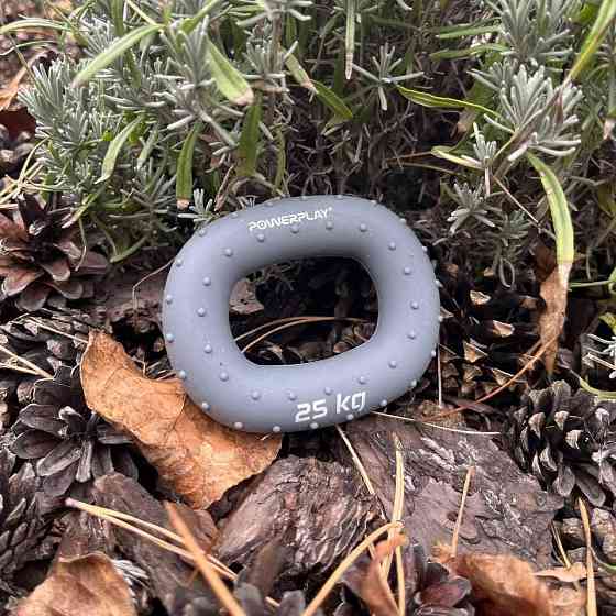 Эспандер кистевой силиконовый PowerPlay PP-4337 Hand Grip Large 25 кг. Серый Киев