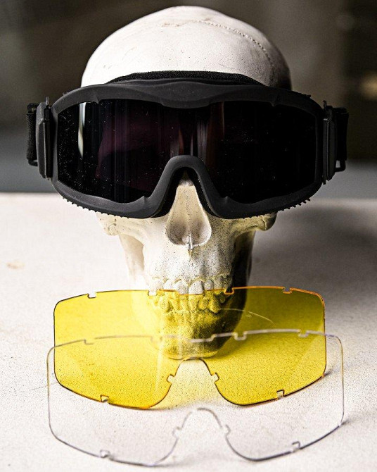 Очки маска  защитные баллистические с вентиляцией   ПП7843 Одесса - изображение 2