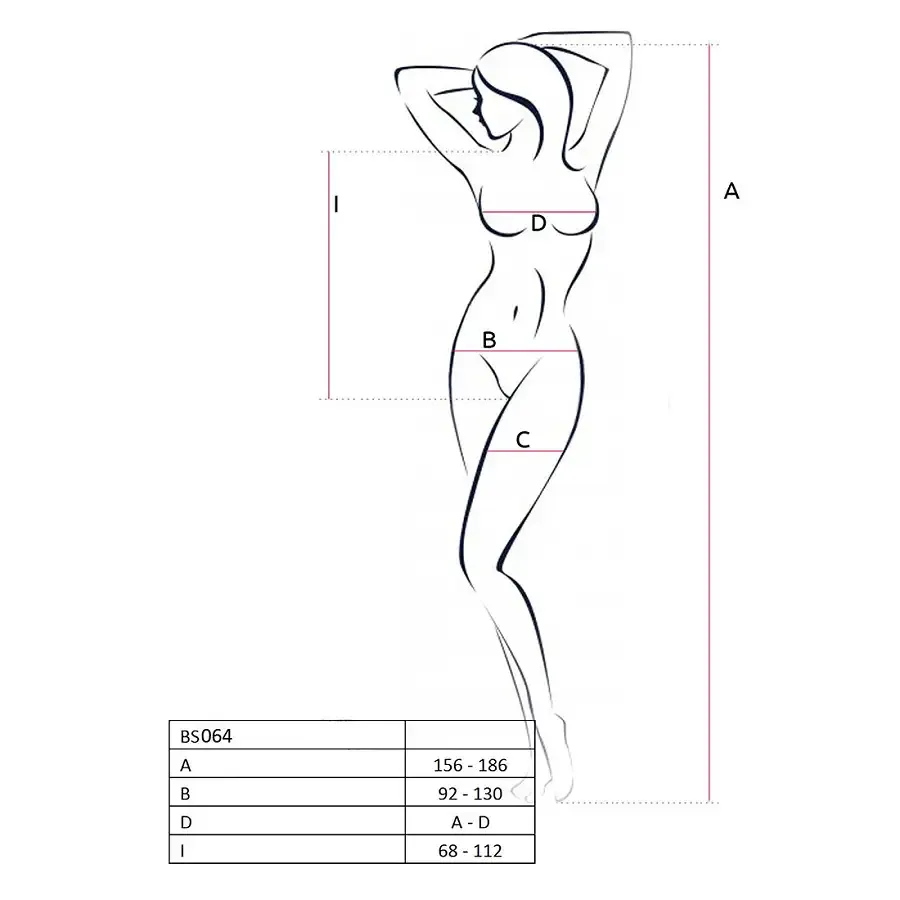 Бодістокінг Passion BS064 One Size, Black, боді, закрите плече, відкритий доступ Львов - изображение 5