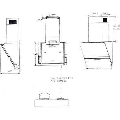 Витяжка кухонна Borgio RNT-LX 60 white SU Вінниця