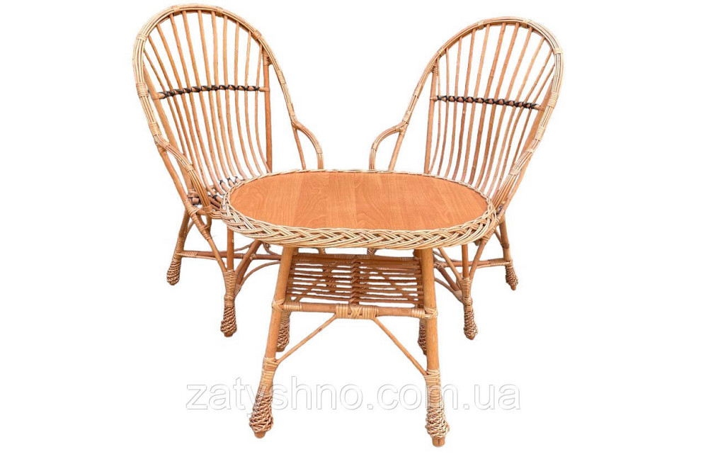 Меблі плетені на балкон з лози Київ - фото 1