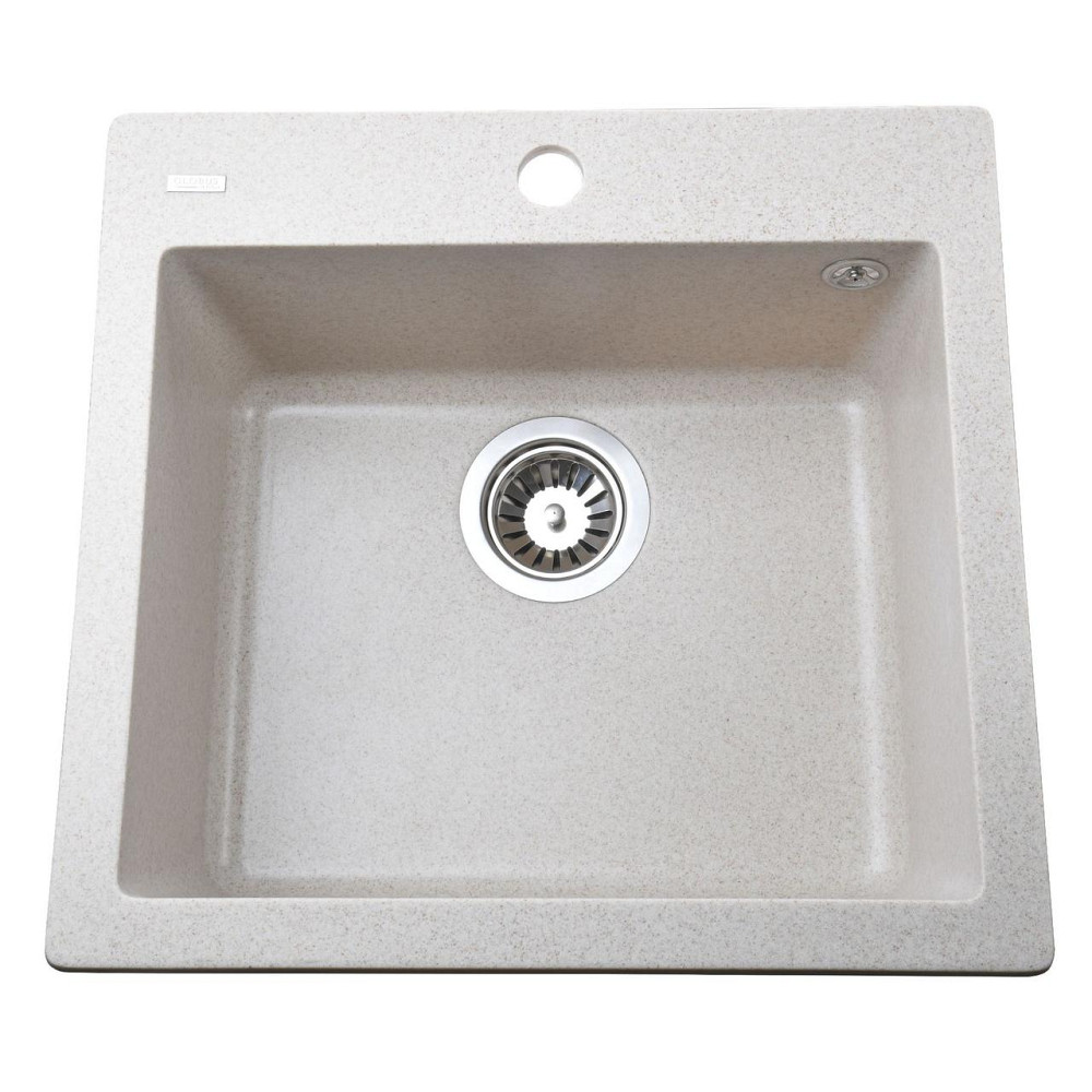 Гранитная мойка Globus Lux AOSTA песчаный 490x455мм-А0004 (000023574) Киев - изображение 1