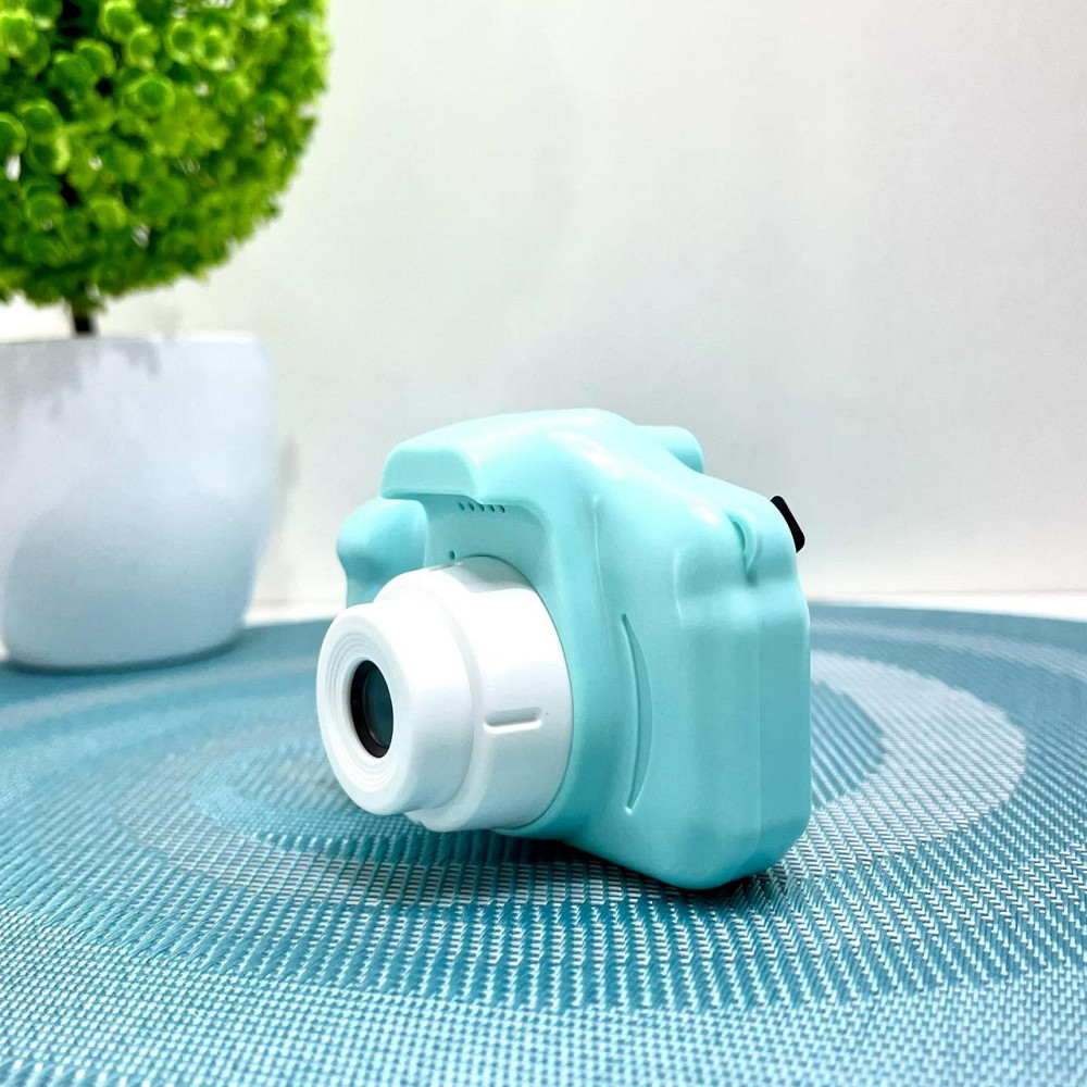 Фотоапарат дитячий відео фото ігри прослуховування музики підтримує microSD Бірюзовий (C 48359) Чернігів - фото 4