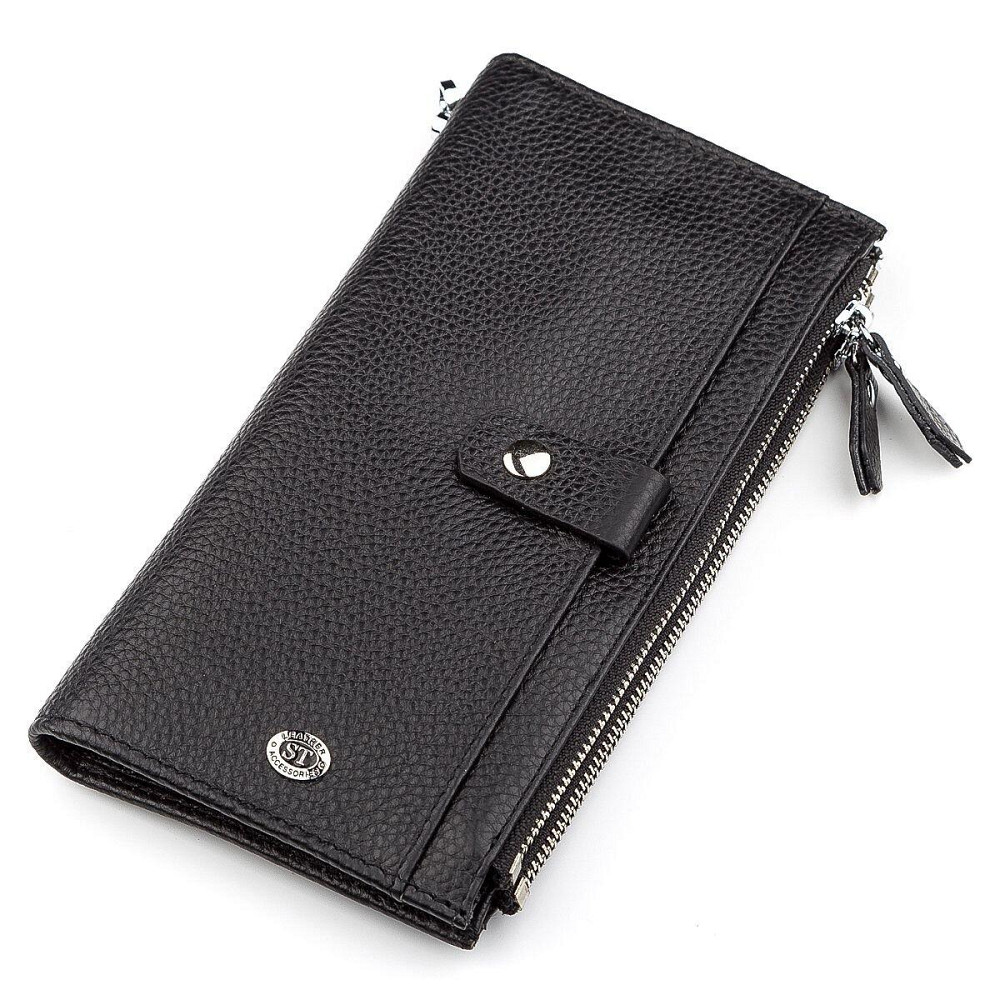 Кошелек ST Leather 18383 (ST420) надежный Черный Киев - изображение 12