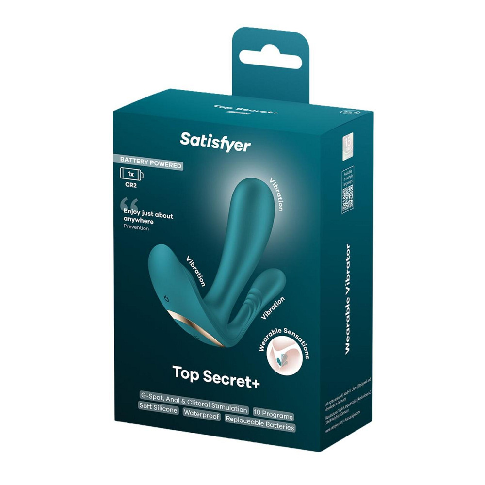 Подвійний смарт-вібратор у трусики Satisfyer Top Secret+ Battery Series Sex Aura Київ - фото 8