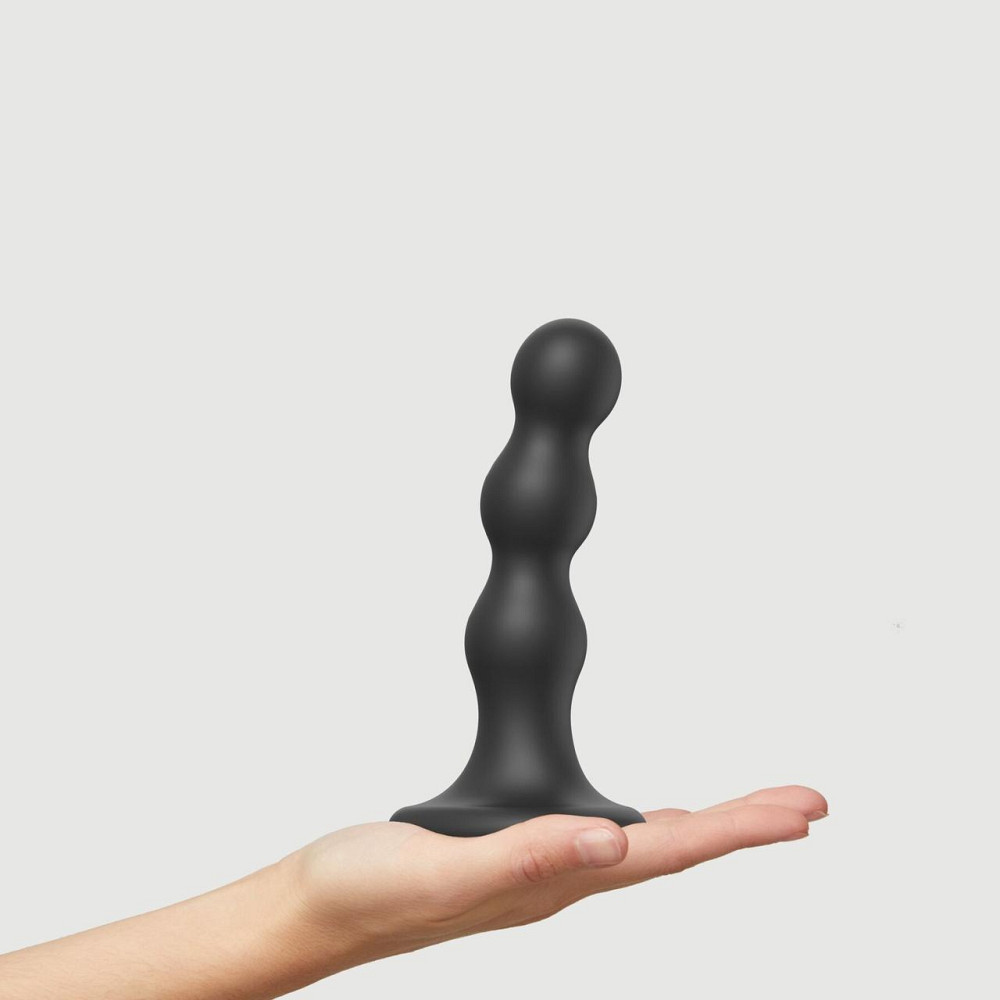 Насадка для страпона Strap-On-Me Dildo Plug Balls Black M Sex Aura Київ - фото 2