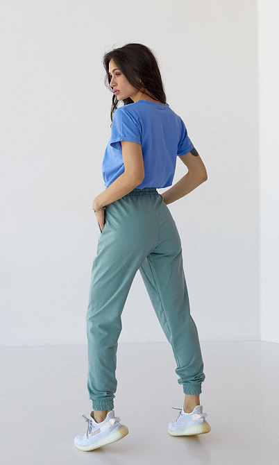 Спортивні штани жіночі джогери Фісташковий XL Харків - фото 3