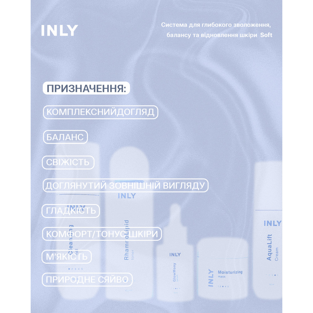 Набір Soft для щоденного догляду балансу та зволоження шкіри обличчя INLY Київ - фото 3