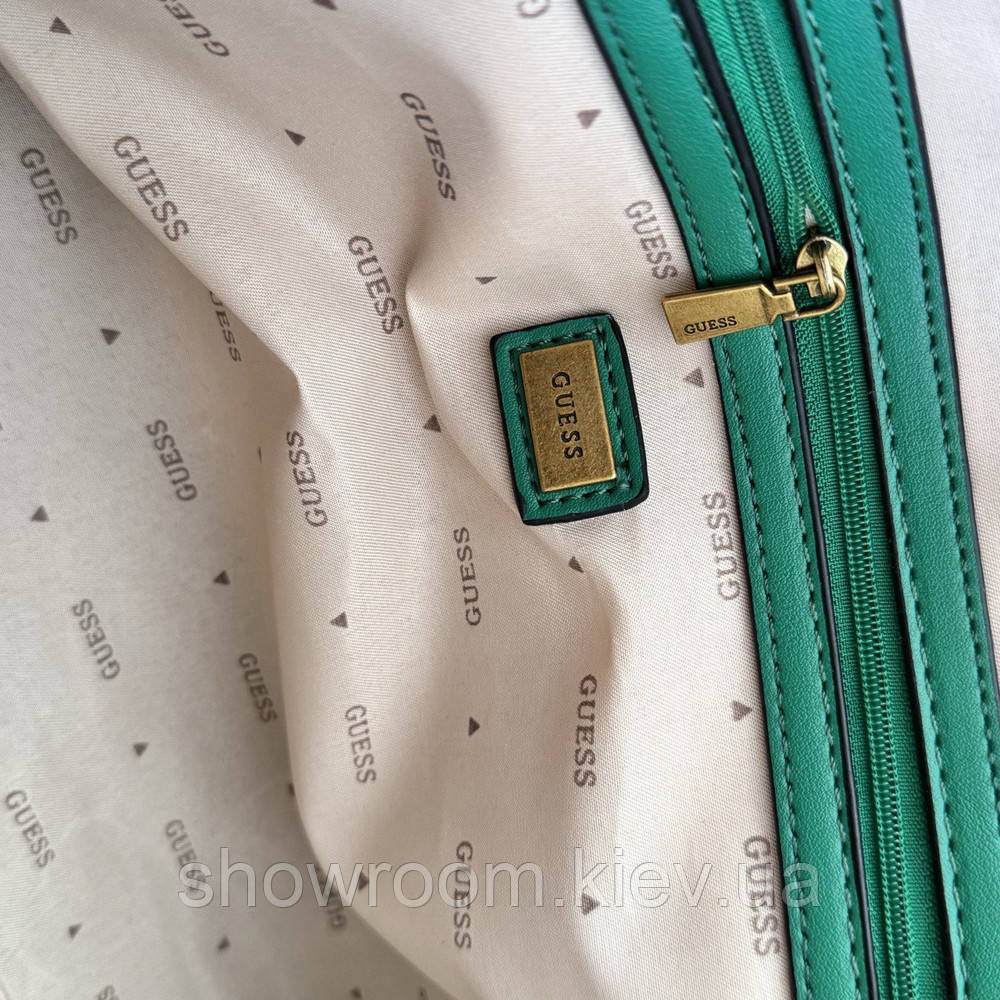 Жіноча сумка шоппер Guess (866522) зелена Київ - фото 5