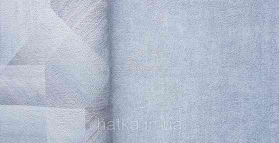 Шпалери вінілові на флізеліні Grandeco Universe метрові під штукатурку сіро-блакитні з глянцем UR1309 Київ