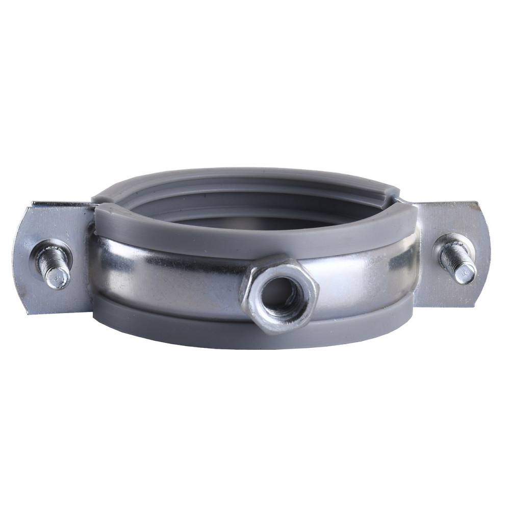 Хомут в сборе CR 1 1/2″ (47-53мм) с винтом-шурупом 8*100 и дюбелем в уп., серый (000006305) Киев - изображение 3