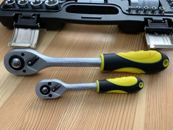 Якісний набір ручних інструментів 108 шт Сталь AT-1082 : 1/2" 1/4",набір головок з тріскачкою,кейс (70006) Київ